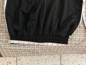 Black Striped Athleisure Pants