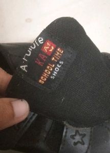 Black School Shoes for 1-2 years