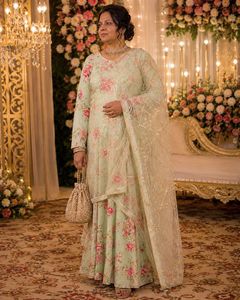 Elegant Floral Kurta Set with Dupatta