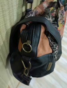 Desigual Vibrant Floral Print Satchel Bag