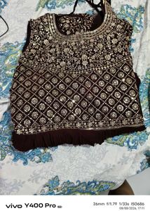Gown with dupatta and  Dress acchi condition mein