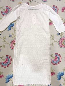 White Chikankari Kurta