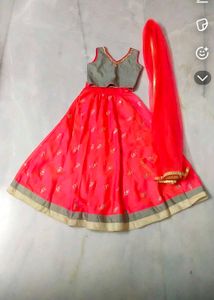 Girls' Ethnic Lehenga Choli Set