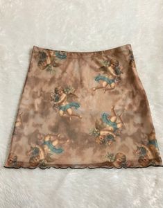 Shein Cupid Brown Mesh Skirt