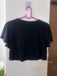 H&amp;M Sparkly Dramatic Crop Top