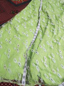 Lime Green Embroidered Lehenga Set