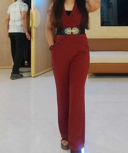 Maroon Jumpsuit  and cord set