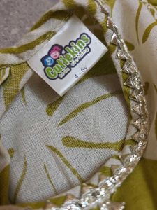Cute Green Floral Kurta Set