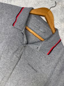Calvin Klein Jeans Grey Polo Shirt