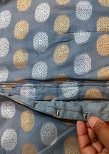 Grey Polka Dot Blouse