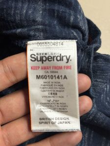 Superdry Men's Blue Marl Long Sleeve T-Shirt