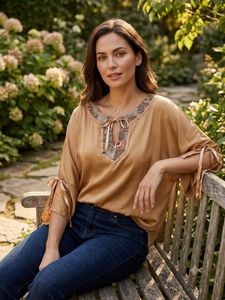 Flowy Bell Sleeve Tunic Top