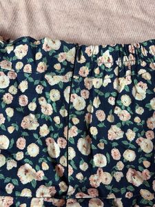 Floral Print Mini Skirt