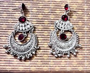 Elegant Silver Tone Earrings