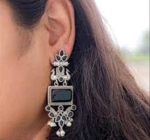 Stunning Oxidized Silver Earrings