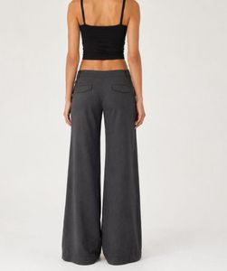 Ann Taylor LOFT Flared Grey Trousers