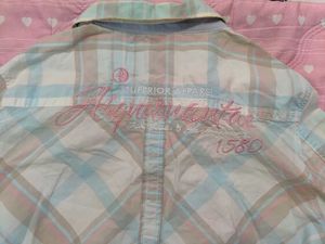 🩵 Pastel Preppy Plaid Shirt