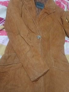 Classic Brown Suede Blazer