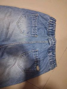 blue denim baggy jeans