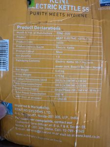 Kent Kettle Unused 1.8 Litre