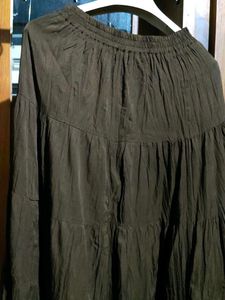 Boho Tiered Ruffle Maxi Skirt