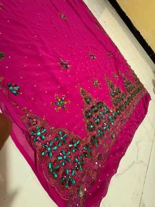 special kundan work saree