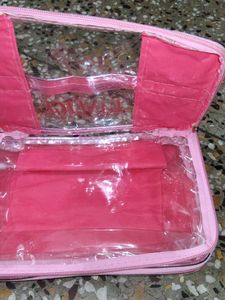 Laneige Makeup Bag - Pink &amp; Gold