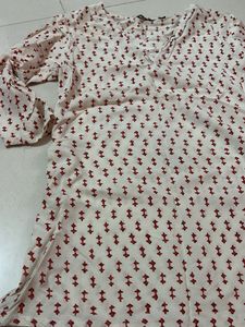 Chic Printed V-Neck Tunic Top