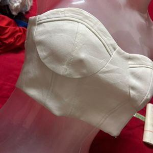 Strapless Bandeau Crop Top