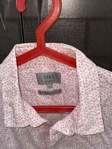 M&amp;S Men's Short Sleeve Printed Shirt