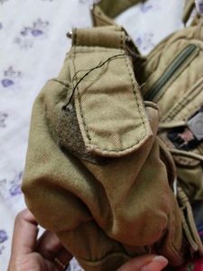 10 Pocket Denim Sling Bag