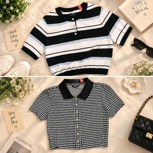 Cropped Knit Tops - Set of 2
