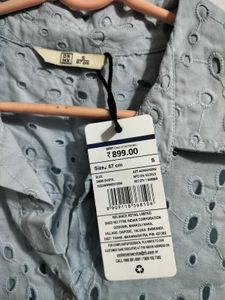 Light Blue Broderie Shirt