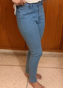 Light Wash Denim Jeggings