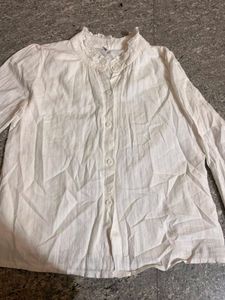 White Button-Up Blouse