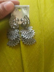 Exquisite Peacock Jhumka Earrings