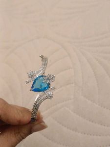 Blue Gemstone Bangle Bracelet