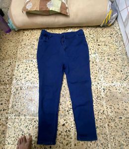 NAVY BLUE DENIM STRAIGHT JEANS For Men