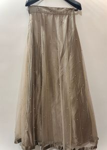 Elegant Pearl Embellished Skirt and blouse lehenga