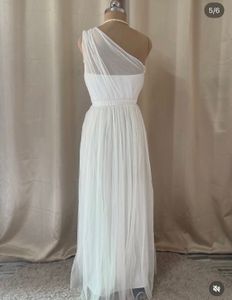 Elegant One-Shoulder Tulle Evening Gown