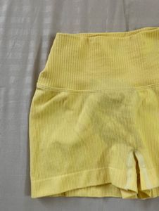 Yellow Cycling Shorts