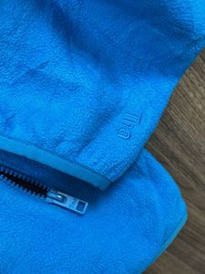 TNA Aritzia Blue Fleece Quarter Zip