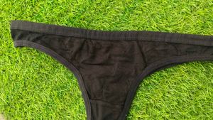Comfortable Black Thong Underwear