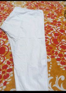 embroidery Black Kurta with White zip Pants Set