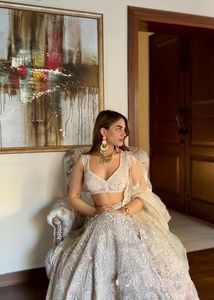 Elegant White Lehenga Choli Set