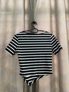 Striped Cropped Top