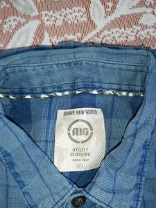 RIG Blue Plaid Men's Shirt
