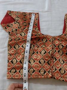 blouse red n black