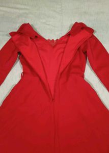 Royal Red High-Low Frock❤️✨