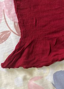 Wine Crop Top